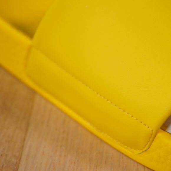 Polo Ralph Lauren Bear Slide Yellow Size 13 D PU EVA Brand New - Picture 3 of 11